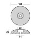 Flange Anode Zinc from 50 to 140mm Dia - 800100X - Rakicevic